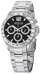 So & Co New York Monticello Czarny/Stal Ø42 mm 5001.1