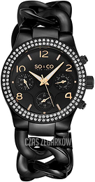So & Co New York Soho Czarny/Stal Ø38 mm 5013A.8