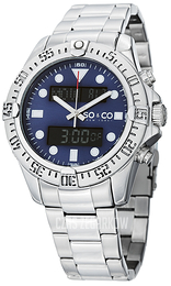 So & Co New York Yacht Timer Niebieski/Stal Ø44 mm 5017.2