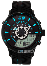 So & Co New York Monticello Czarny/Guma Ø45 mm 5035.3