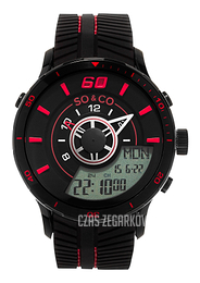 So & Co New York Monticello Czarny/Guma Ø45 mm 5035.4