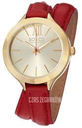 So & Co New York Madison Szampański/Skóra Ø38 mm 5047.2