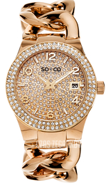 So & Co New York SoHo Różowe złoto/Stal w kolorze różowego złota Ø38 mm 5083.3