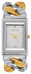 So & Co New York SoHo Srebrny/Stal w odcieniu złota 5094.4