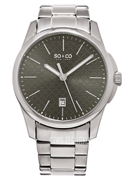 So & Co New York Madison Brązowy/Stal Ø42 mm 5095.2