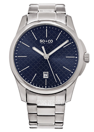 So & Co New York Madison Niebieski/Stal Ø42 mm 5095.3
