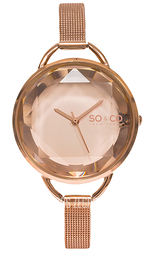 So & Co New York SoHo Różowe złoto/Stal w kolorze różowego złota Ø36 mm 5104.4