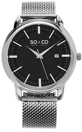 So & Co New York Madison Czarny/Stal Ø41 mm 5207.2