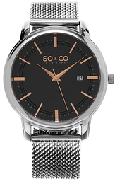 So & Co New York Madison Szary/Stal Ø41 mm 5207.3