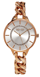 So & Co New York SoHo Studio Srebrny/Stal w kolorze różowego złota Ø40 mm 5225.4