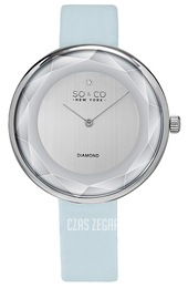 So & Co New York SoHo Srebrny/Skóra Ø38 mm 5233.1