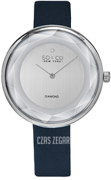 So & Co New York SoHo Srebrny/Skóra Ø38 mm 5233.2