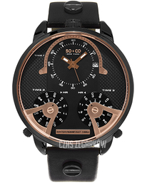 So & Co New York SoHo Czarny/Stal Ø50 mm 5240.2