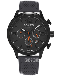 So & Co New York Monticello Szary/Skóra Ø45 mm 5279.2