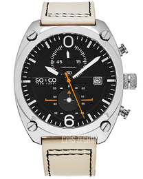 So & Co New York Monticello Czarny/Skóra 5285.2