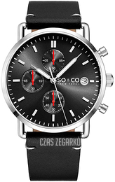 So & Co New York Tribeca Czarny/Skóra Ø38 mm 5513.2