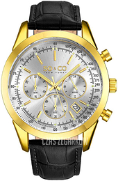 So & Co New York Tribeca Srebrny/Skóra Ø44 mm 5535L.4