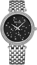 So & Co New York Chelsea Czarny/Stal Ø38 mm 5576.1