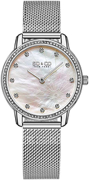 So & Co New York Chelsea Srebrny/Stal Ø34 mm 5586.1