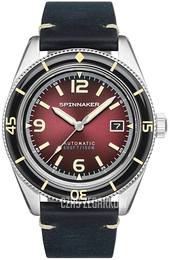 Spinnaker Fleuss Czerwony/Skóra Ø43 mm SP-5055-07