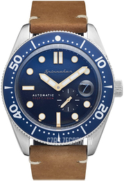 Spinnaker Croft Niebieski/Skóra Ø43 mm SP-5058-08