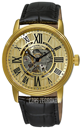 Stührling Original Classic Delphi Żółte złoto/Skóra Ø44 mm 1077.333531