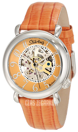 Stührling Original Classic Metropolis Pomarańczowy/Skóra Ø35 mm 108.1215F58