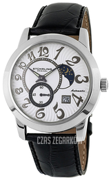 Stührling Original Solar Eclipse II Srebrny/Skóra Ø42 mm 137A.33152