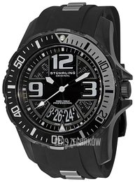 Stührling Original Aquadiver Czarny/Stal Ø53 mm 1528.3357B13