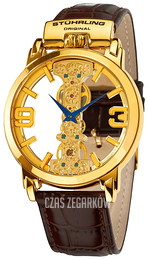 Stührling Original Zloty/Skóra Ø44 mm 165E.3335K31