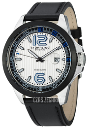 Stührling Original Aviator Srebrny/Skóra Ø46 mm 175C.332D52