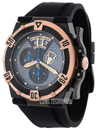 Stührling Original Aquadiver Szary/Guma Ø45 mm 220M.339641