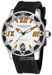 Stührling Original Aquadiver Srebrny/Guma Ø47 mm 225G.33162