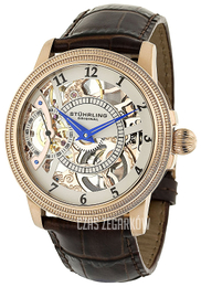 Stührling Original Srebrny/Skóra Ø45 mm 228.33452