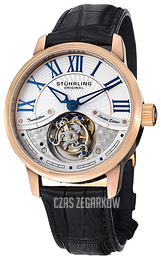 Stührling Original Tourbillon Srebrny/Skóra Ø44.8 mm 296B.3345X2