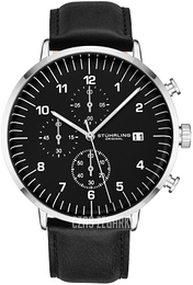 Stührling Original Monaco Czarny/Skóra Ø42 mm 3911L.1