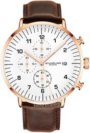 Stührling Original Monaco Biały/Skóra Ø42 mm 3911L.4