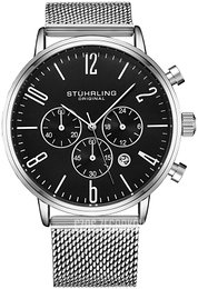 Stührling Original Monaco Czarny/Stal Ø48 mm 3932.1