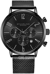 Stührling Original Monaco Czarny/Stal Ø48 mm 3932.7