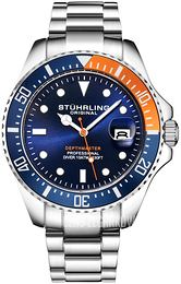 Stührling Original Depthmaster Niebieski/Stal Ø42 mm 3950.11
