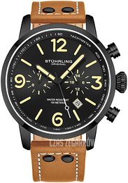 Stührling Original Aviator Czarny/Skóra Ø45 mm 3956.4