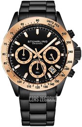 Stührling Original Monaco Czarny/Stal Ø42 mm 3960.8