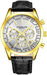 Stührling Original Rialto Srebrny/Skóra Ø44 mm 3975L.4