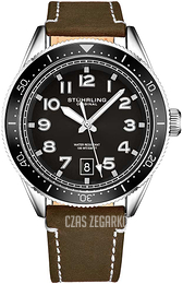 Stührling Original Monaco Czarny/Skóra Ø42 mm 3989.2