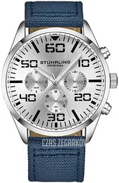 Stührling Original Aviator Srebrny/Skóra Ø42 mm 4001.3
