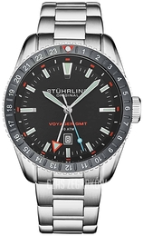 Stührling Original Voyager GMT Czarny/Stal Ø42 mm 4017.4