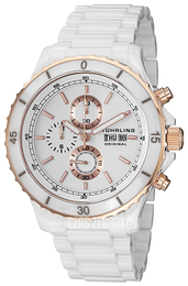 Stührling Original Aquadiver Biały/Czeramiczna Ø45 mm 403.33EW2