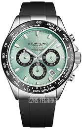 Stührling Original Monaco Vanguard Elite Navigator Zielony/Guma Ø42 mm 4050.1