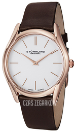 Stührling Original Classic Ascot Biały/Skóra Ø40 mm 434.3345K2
