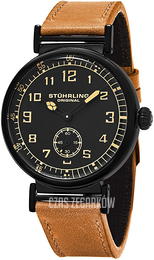Stührling Original Aviator Czarny/Skóra Ø42 mm 456.01